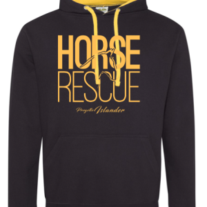 FELPA INVERNALE CAPPUCCIO - HORSE RESCUE